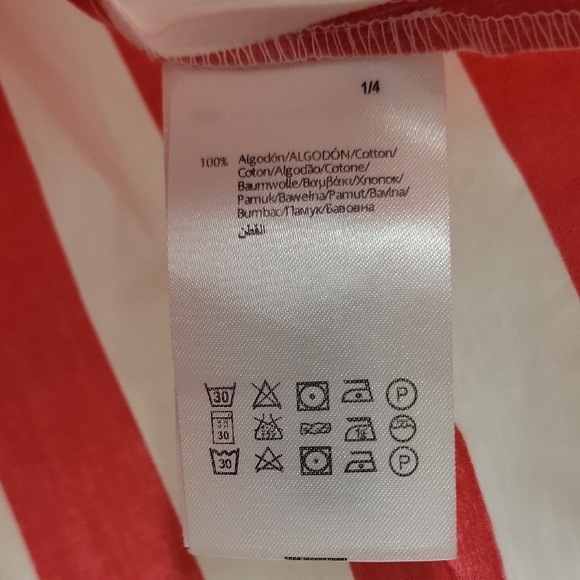 Mayoral Red and White Striped Camisole with Ruffles - Picture 3 of 7